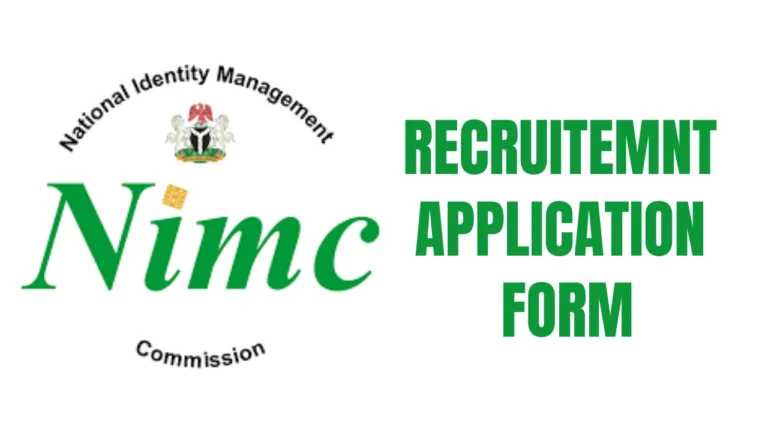 NIMC Recruitment Form 2025 | www.nimc.gov.ng - HNXB