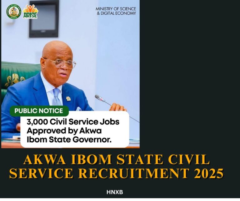 Akwa Ibom State Civil Service recruitment 2025 Portal